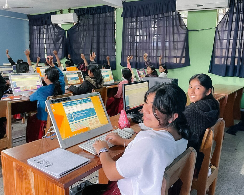 Talita Kumi student in computer lab