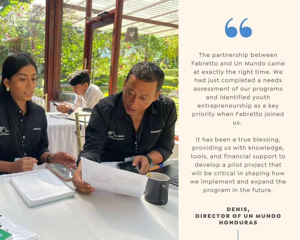 3 Denis quote from Un Mundo in Honduras, Fabretto Partner