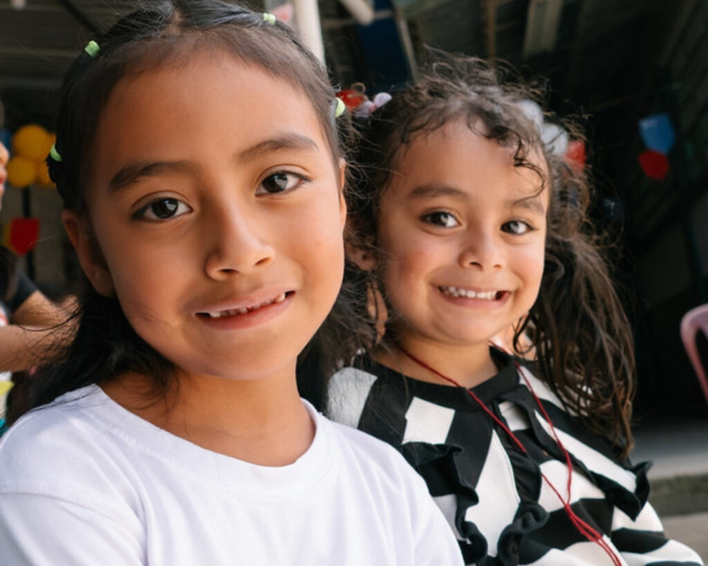 Girl smiling at school
