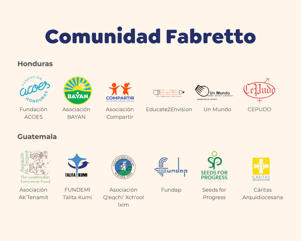 5 Comunidad Fabretto partner network in Honduras and Guatemala
