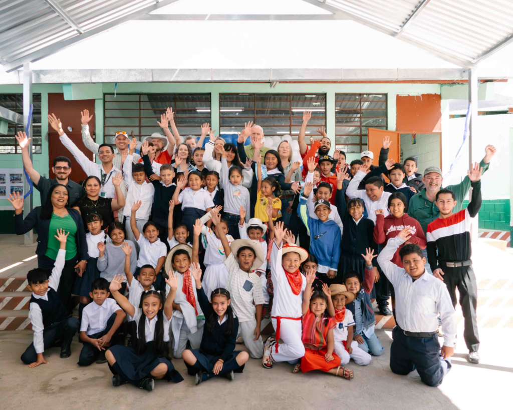 6 Children and Fabretto community at a school together